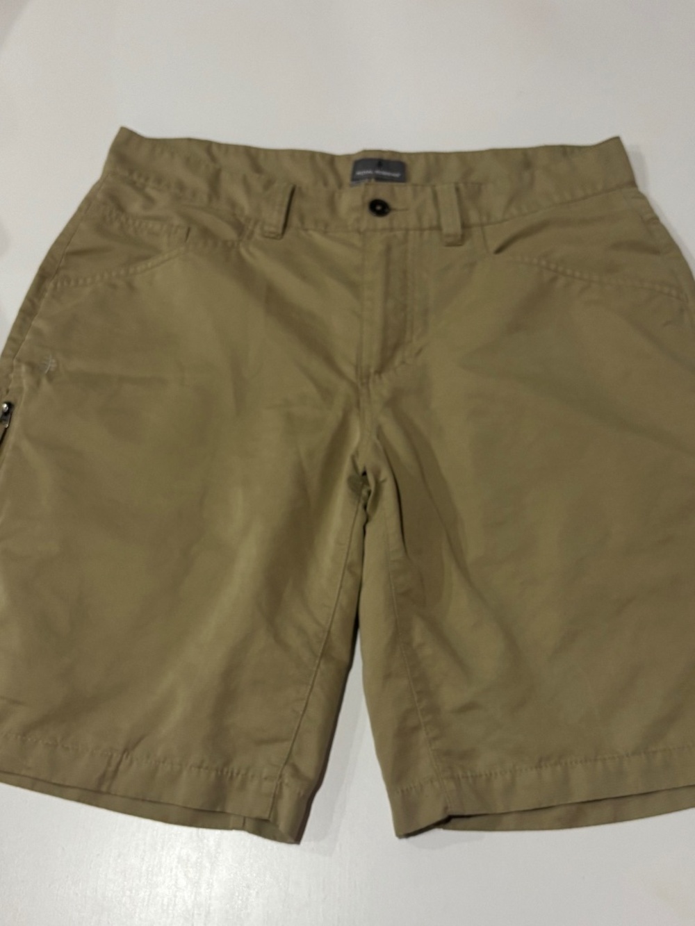 khaki outdoor shorts by Royal Robbins